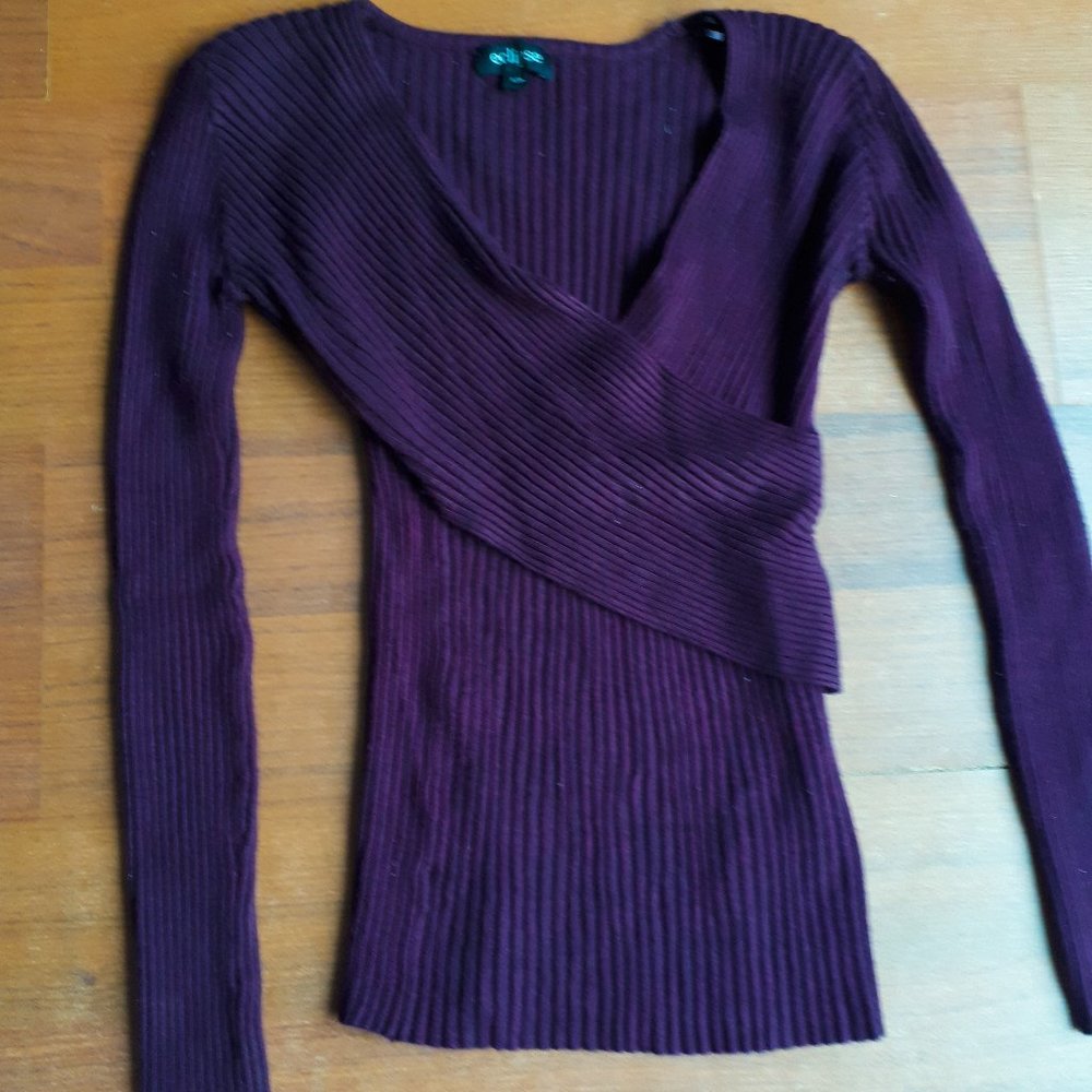Burgundy Knit Sweater